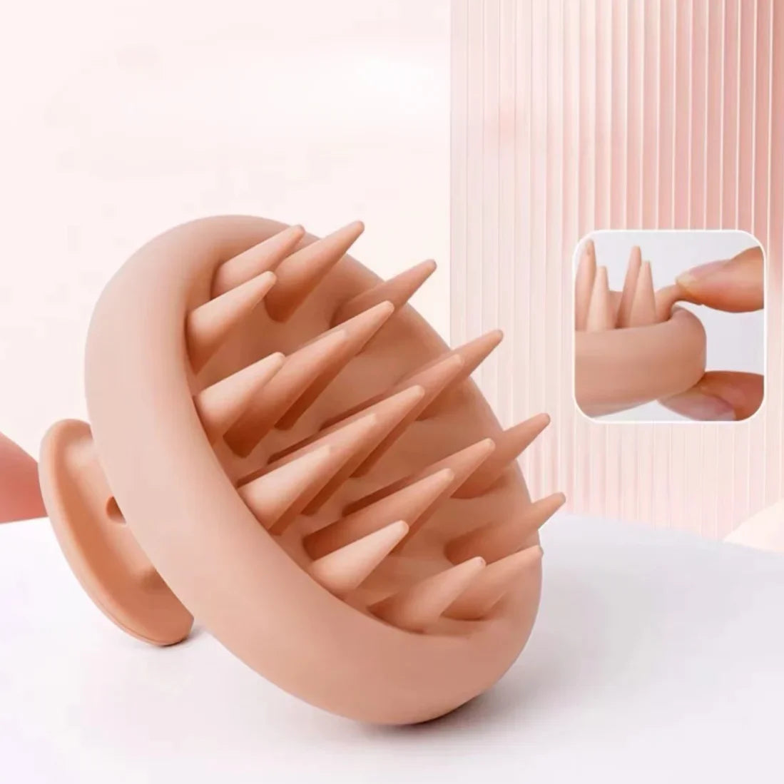 Silicone Scalp Massage Brush - מברשת סיליקון לעיסוי הקרקפת